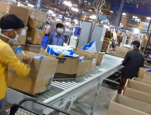 Total 75 Gravity Roller Conveyors Supplied to India’s top 2 Ecommerce Companies