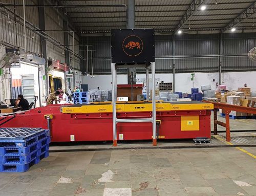 Telescopic Belt Conveyor with Dimensioning & Weighing