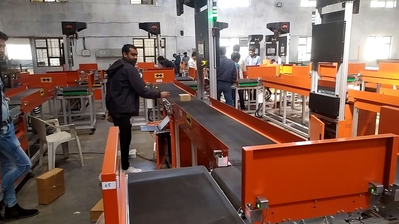 DENEB 8 Way Carriage Belt Sorter