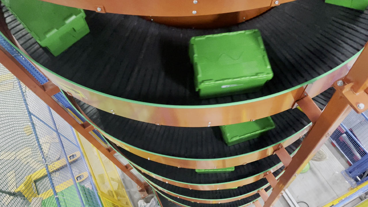 CANOPUSVERT Motorized Spiral Conveyor