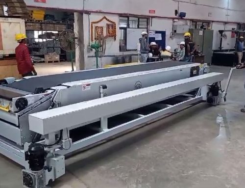 Mobile Telescopic Belt Conveyor With Motorized Movement